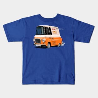 Cartoon retro delivery van Kids T-Shirt